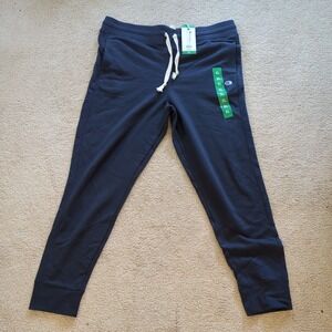 Champion Navy Blue C Logo Tapered Jogger Slacks XL